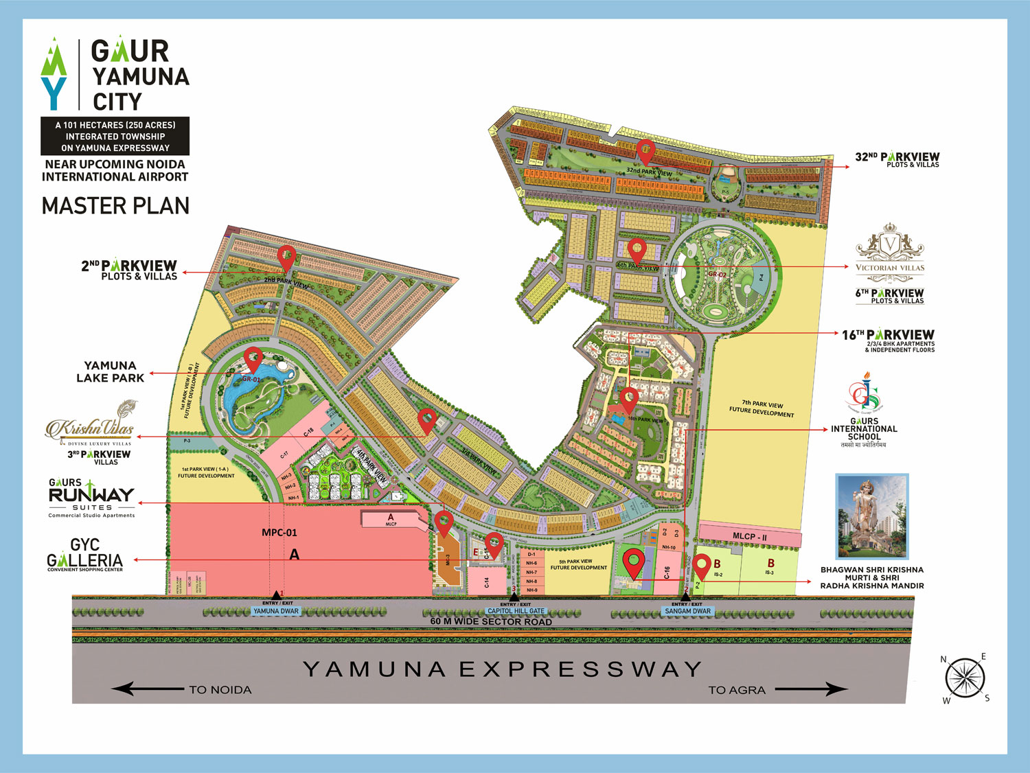 Gaur 16th Parkview | Buy 2/3 BHK Apartments in Yamuna Expressway