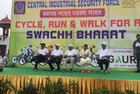 CISF- Cycle, Run and Walk for a Swachh Bharat