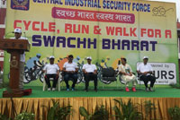 CISF- Cycle, Run and Walk for a Swachh Bharat