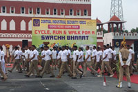 CISF- Cycle, Run and Walk for a Swachh Bharat