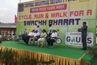 CISF- Cycle, Run and Walk for a Swachh Bharat