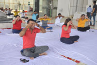 International Yoga Day at Gaur Biz Park