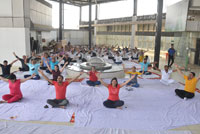 International Yoga Day at Gaur Biz Park