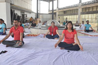 International Yoga Day at Gaur Biz Park