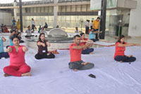 International Yoga Day at Gaur Biz Park