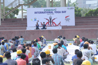 International Yoga Day at Gaur City  