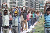 International Yoga Day at Gaur City  