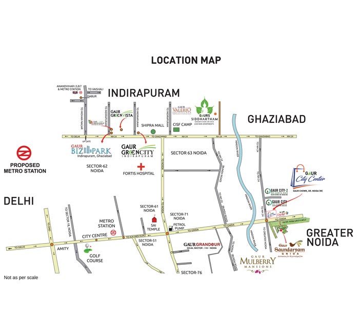 Gaurs apartments in Noida