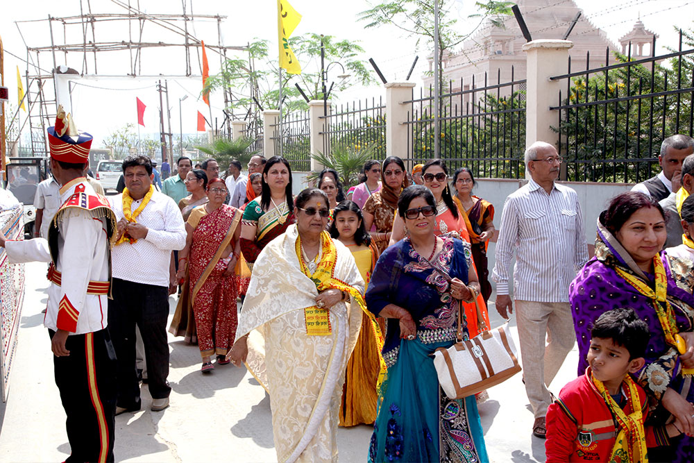 Inauguration of Shri Radha Krishna Temple at Gaur City- 15-03-2016 