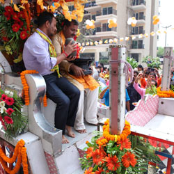 Inauguration of Shri Radha Krishna Temple at Gaur Atulyam - 06-09-2019